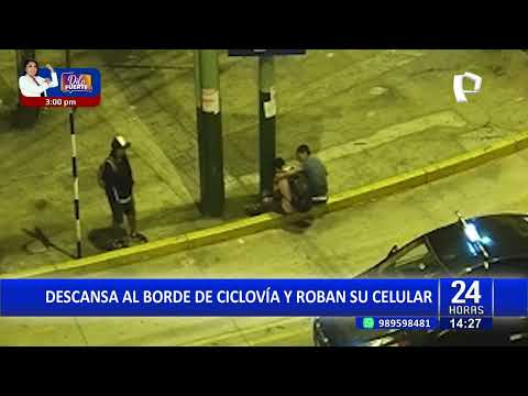 Chorrillos: Detienen a ladrón que robó a hombre que descansaba al borde de ciclovía