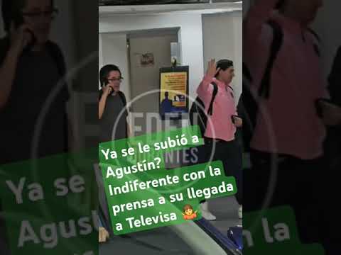 Ya se le subió a Agustín? Indiferente con la prensa a su llegada a Televisa