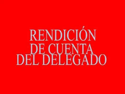 Proceso de rendición de cuenta del delegado a sus electores