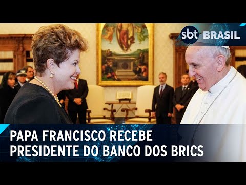 Papa Francisco recebe ex-presidente Dilma Rousseff no Vaticano | SBT Brasil (27/04/24)