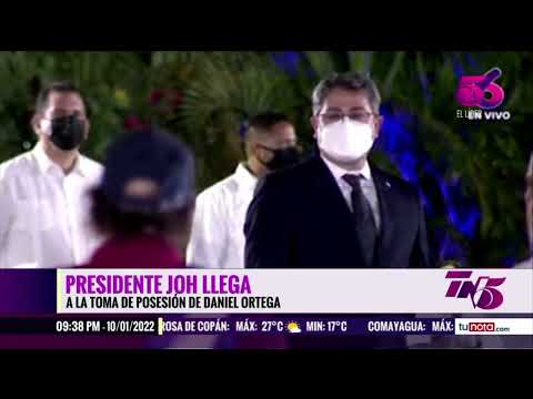 Presidente Hernández asiste a toma de posesión de Daniel Ortega en Nicaragua