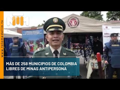 Más de 258 municipios de Colombia libres de minas antipersona - Noticias Telemedellín