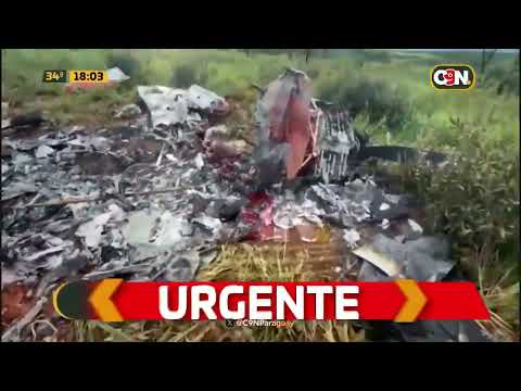 Una aeronave cayó en Canindeyú