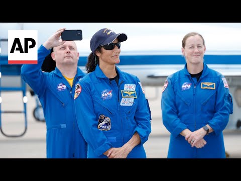 NASA astronauts arrive in Florida for Boeing's first human spaceflight