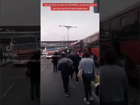 un #caos #pantitlan #cierre #linea1 @Metro_CDMX solo dio #servicio hasta #balbuena #viral #shorts