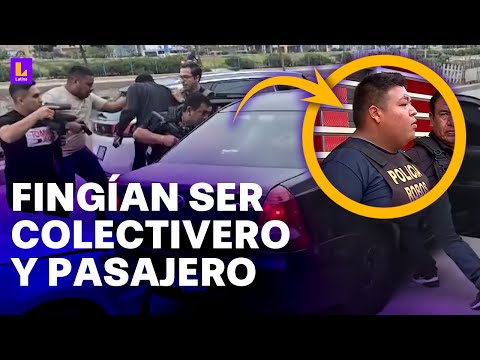 Fingían ser colectivero y pasajero para asaltar a mujeres en Villa El Salvador