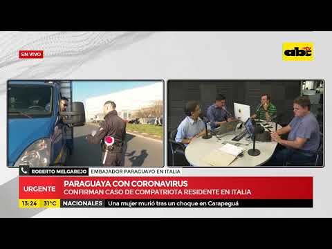 Paraguaya con coronavirus en Italia