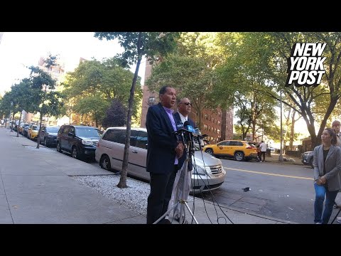 Press conference held after the attack of ex-NY Gov. David Paterson