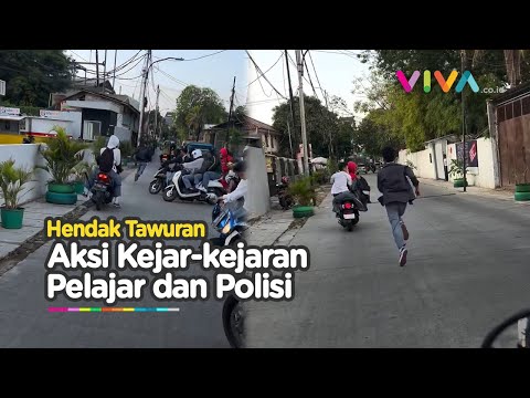 Bak Video Game, Geng Pelajar Kocar-kacir Diuber Polisi Saat Hendak Tawuran