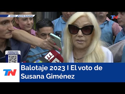 El voto de Susana Giménez I Hoy es una elección muy decisiva. Tenemos que cambiar muchas cosas
