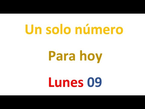 Un solo número para hoy Lunes 09 de septiembre, El campeón de los números