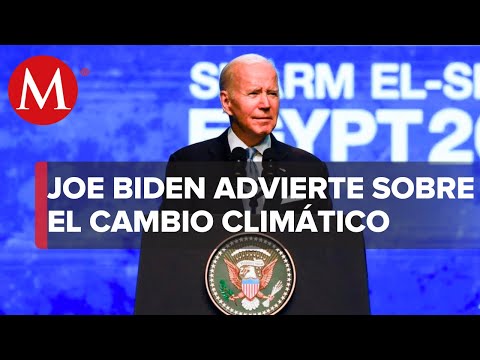 Cambio climático pone en riesgo la vida del planeta, advierte Biden