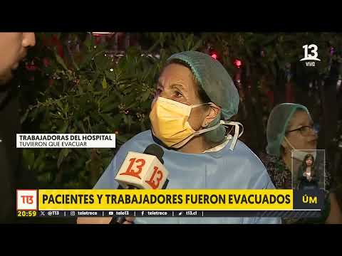 Incendio afecta Hospital Calvo Mackenna de Providencia
