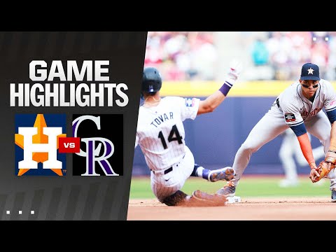 Rockies vs. Astros Game Highlights (4/27/24) | MLB Highlights