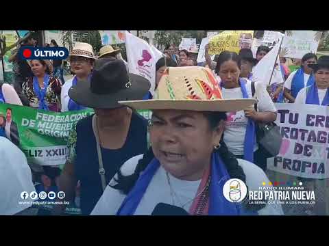 Multitudinaria marcha en Santa Cruz por el Día Internacional de la Mujer