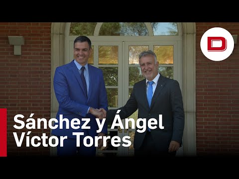 Sánchez se reúne en la Moncloa con el presidente canario