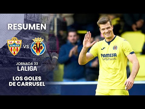 Los de Pepe Mel, a un mal resultado del descenso... - Resumen del Villarreal CF 2-1 UD Almeri?a