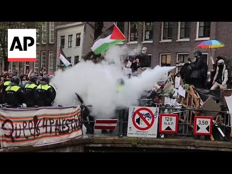 Police break up pro-Palestinian student protest in Amsterdam, make arrests