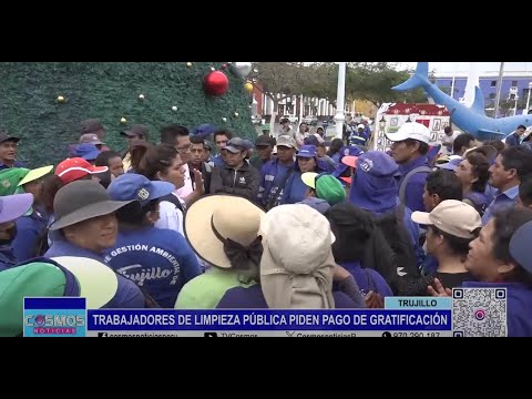 Trujillo: trabajadores de limpieza pública piden pago de gratificación