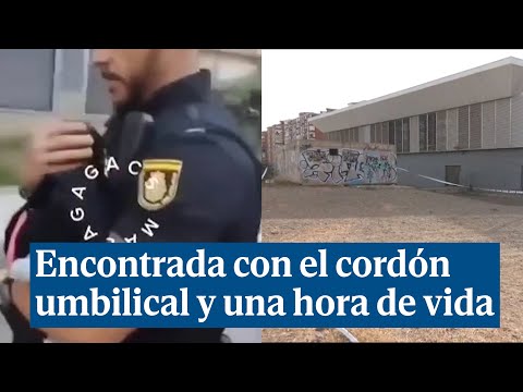 Con el cordón umbilical y una hora de vida: así encontró la Policía a la bebé abandonada en Málaga