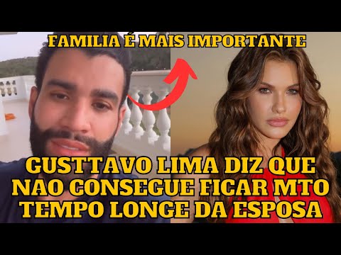 Gusttavo Lima diz que não consegue ficar muito tempo longe de Andressa Suita e dos filhos