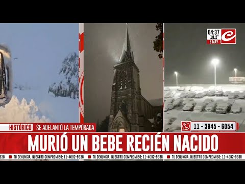Intensas nevadas complican la vida cotidiana en Bariloche