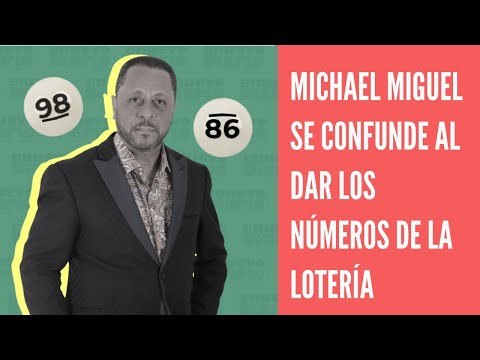 Michael Miguel se confunde con número ganador en sorteo de la Lotería Nacional
