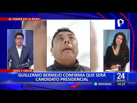 Guillermo Bermejo anuncia candidatura presidencial para el 2026