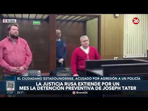 La JUSTICIA RUSA decidió prorrogar la DETENCIÓN del ciudadano estadounidense