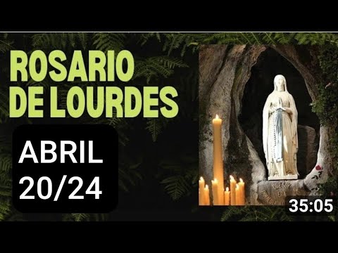 ? ROSARIO DE LOURDES HOY SÁBADO 20 DE ABRIL DE 2024. MISTERIOS GOZOSOS ?