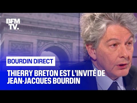 Thierry Breton face à Jean-Jacques Bourdin en direct
