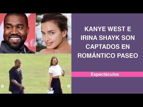 ¡Adiós Kim! Kanye West e Irina Shayk son captados en romántico paseo