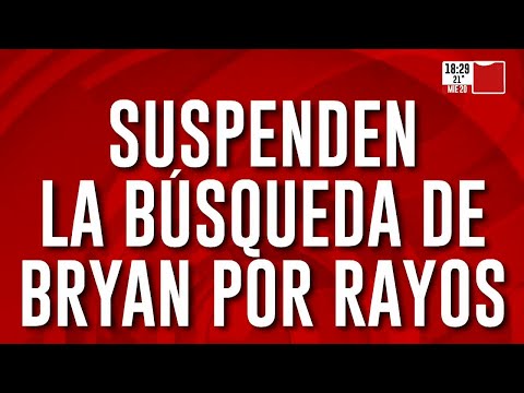 Suspenden la búsqueda por rayos de Bryan Chaves