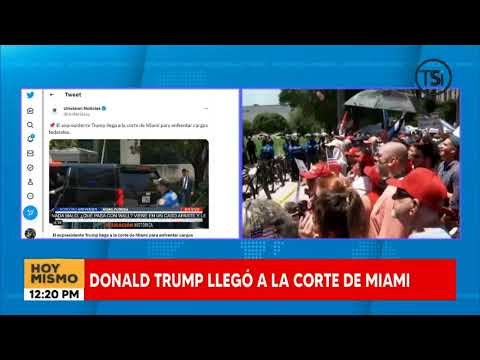Donald Trump se entregó a la Justicia en Florida