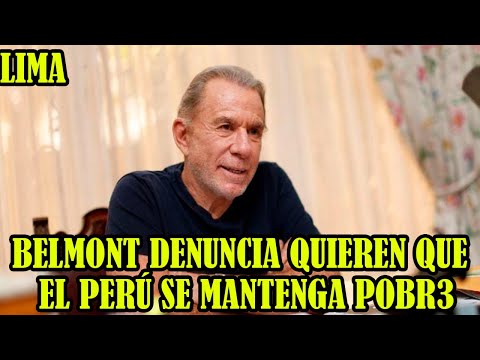RICARDO BELMONT DENUNCIA QUE BUSCARAN DE PRIVATIZAR LOS PEQUEÑOS MERCADIOS DEL PERÚ..
