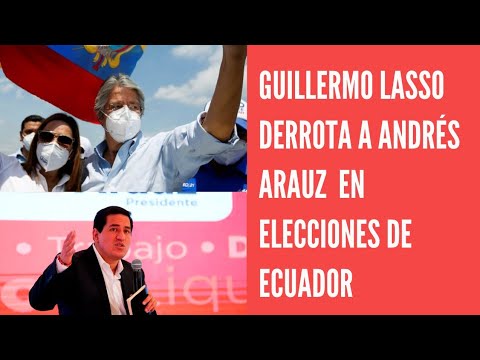 Con más del 95% de los votos escrutados en Ecuador, Guillermo Lasso derrota a Andrés Arauz