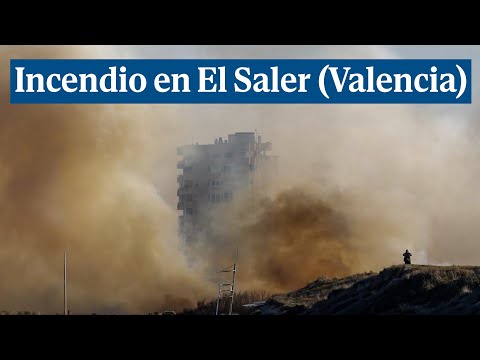 Cinco edificios evacuados y tres personas atendidas por inhalación en el incendio de El Saler
