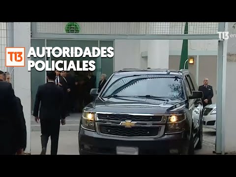 Autoridades policiales llegan al funeral del teniente Sa?nchez de Carabineros