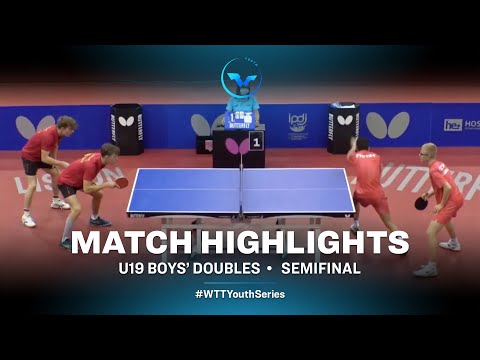 Table Tennis 🥍 Lafineur/ Rasenfosse vs Kouraichi/ Lebrun | WTT Youth Star Contender Lisbon | U19 | BD | SF