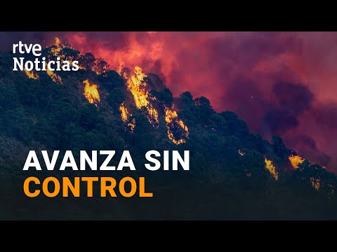 El INCENDIO de SIERRA BERMEJA alcanza los 2.100 HECTÁREAS con 2.000 personas DESALOJADAS | RTVE