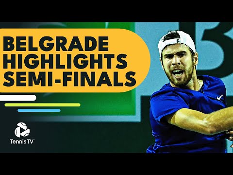 Tennis 🎾 Djokovic vs Khachanov; Fognini vs Rublev | Belgrade 2022 Semi-Final Highlights