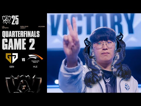 남자는 가위 | GEN vs HLE 게임 2 하이라이트 | 녹아웃 8강 Day1 | 2025 월드 챔피언십