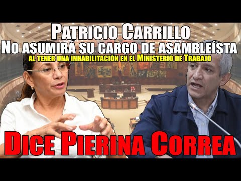Pierina Correa: Patricio Carrillo, no asumirá su cargo de asambelísta