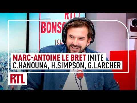 Marc-Antoine Le Bret imite Gérard Larcher, Camille Combal, Cyril Hanouna, Homer Simpson...