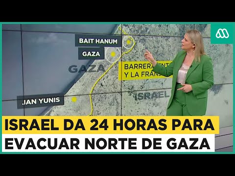 Advertencia de Israel: Da 24 horas para evacuar norte gaza ante ofensiva de su Ejército