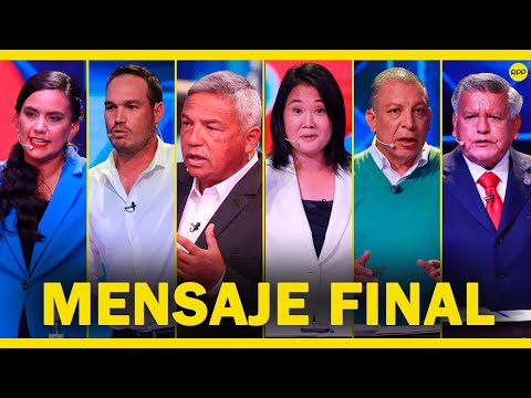 Debate presidencial del JNE: Estos fueron los mensajes finales de los seis candidatos
