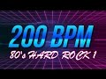 200 BPM - 80's Hard Rock #1 - 44 Drum Track - Metronome - Drum Beat