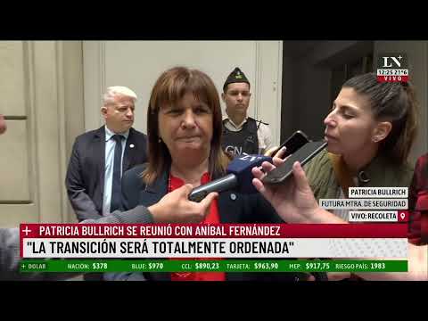 Patricia Bullrich, tras reunirse con Aníbal Fernández: La transición será totalmente ordenada