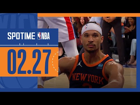 [SPOTIME NBA] 전율의 4쿼터 디트로이트 vs 뉴욕 & TOP5 (02.27)