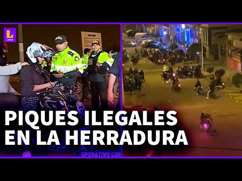 Piques ilegales de motorizados en La Herradura: Cuatro noches de tormento para los vecinos